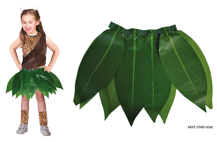 Funny Fashion Rok met bladeren kinderen