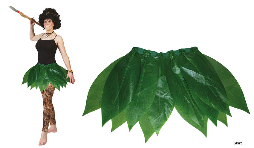 Funny Fashion Rok met bladeren volwassenen