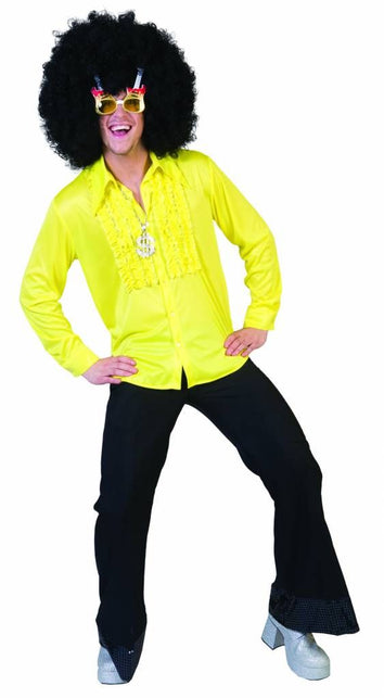 Funny Fashion Rouche blouse geel