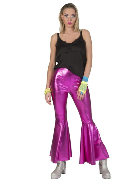 Funny Fashion Roze Fuchsia disco Fever broek dames