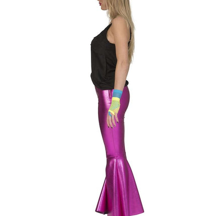 Funny Fashion Roze Fuchsia disco Fever broek dames