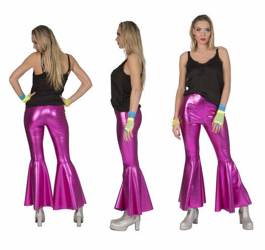 Funny Fashion Roze Fuchsia disco Fever broek dames