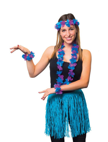 Funny Fashion Roze hawaii  rok met accessoires