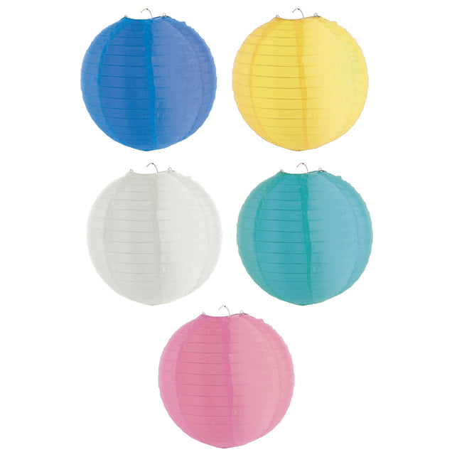 Funny Fashion Roze lampion nylon 30cm
