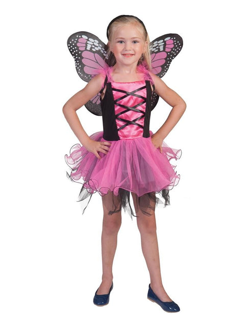 Funny Fashion Roze vlinderjurkjes voor meiden