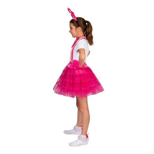 Funny Fashion Roze/Fuchsia tule rok Sterre kinderen