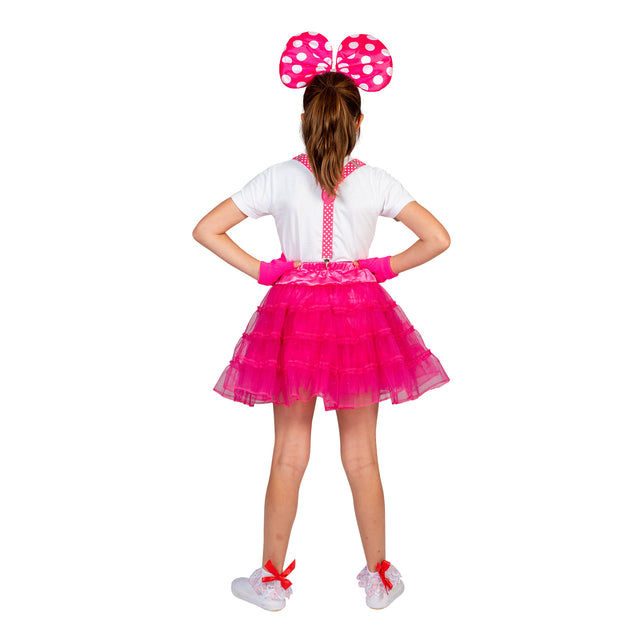 Funny Fashion Roze/Fuchsia tule rok Sterre kinderen