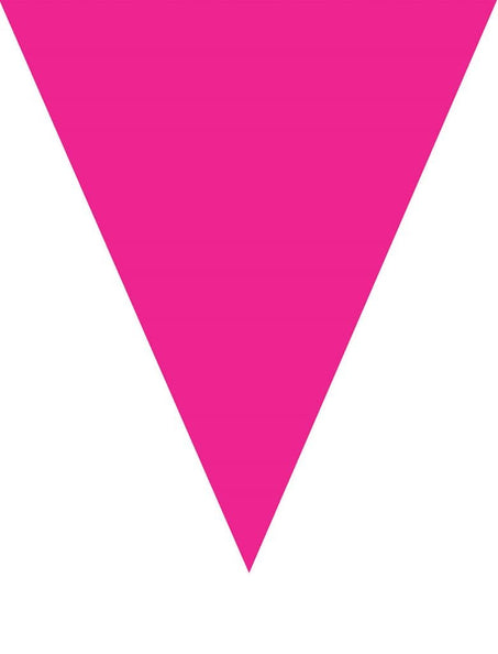 Funny Fashion Roze/Fuchsia vlaggenlijn slinger 5mtr.