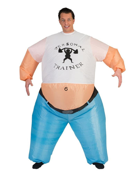 Funny Fashion Ruig Opblaasbaar Personal Trainer pak