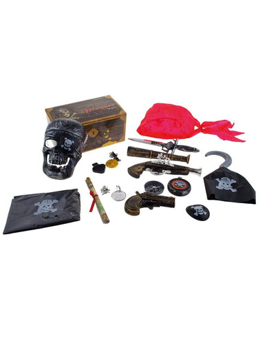 Funny Fashion Schatkist piraten accessoires 15-delig