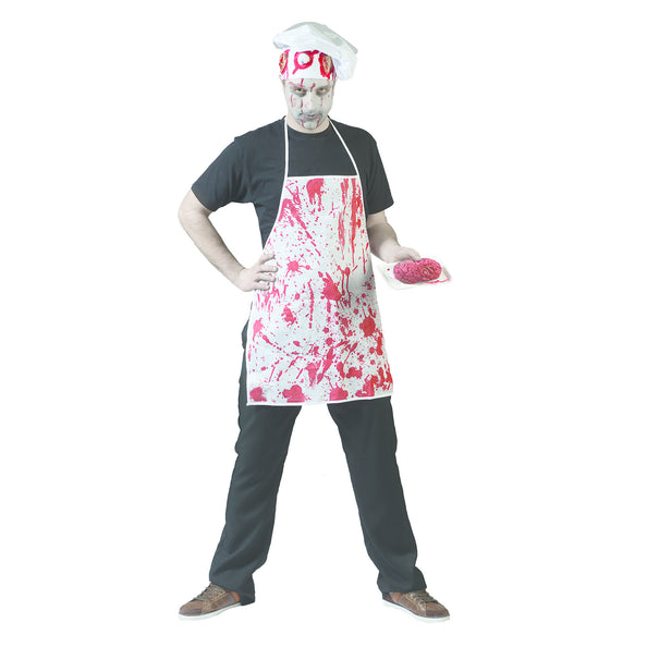 Funny Fashion Schort met bloed zombie slager