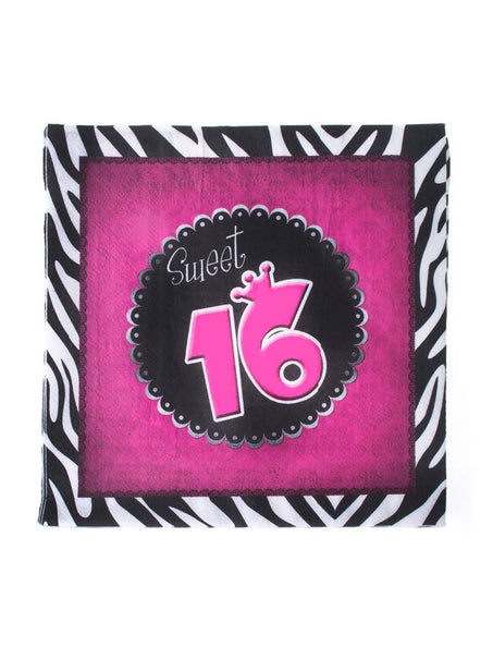 Funny Fashion Servetten Sweet 16