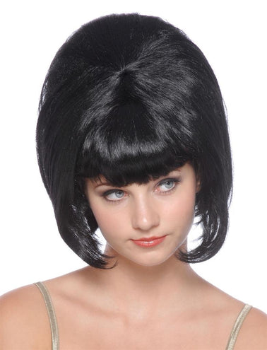 Funny Fashion Sixties pruik zwart