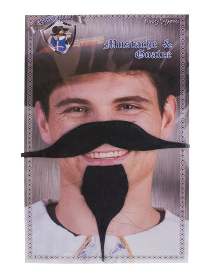 Funny Fashion Snor en baard musketier