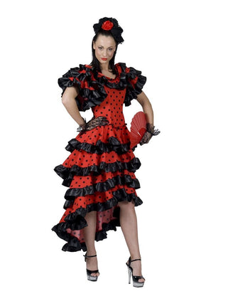 Funny Fashion Spaanse Flamenco jurk Elvita dames