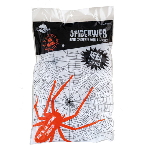 Funny Fashion Spinnenweb met spinnen 392 gr