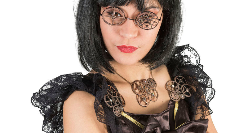 Funny Fashion Steampunk bril met tandwielen