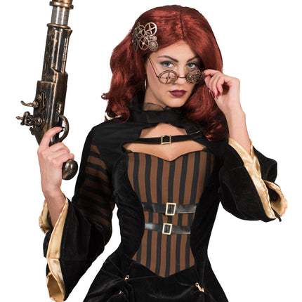 Funny Fashion Steampunk bril met tandwielen