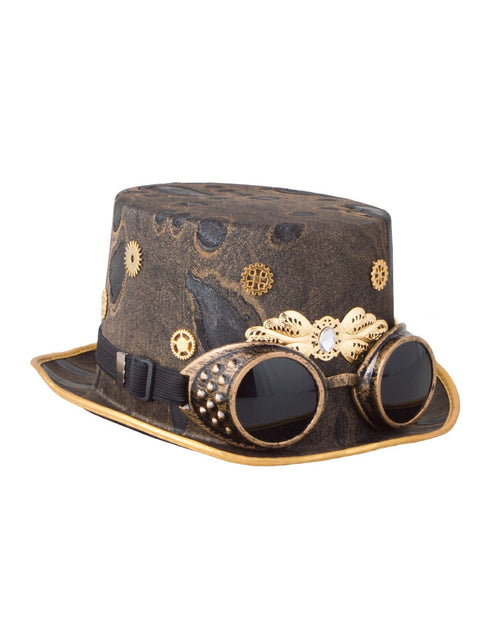 Funny Fashion Steampunk hoed met grappige bril