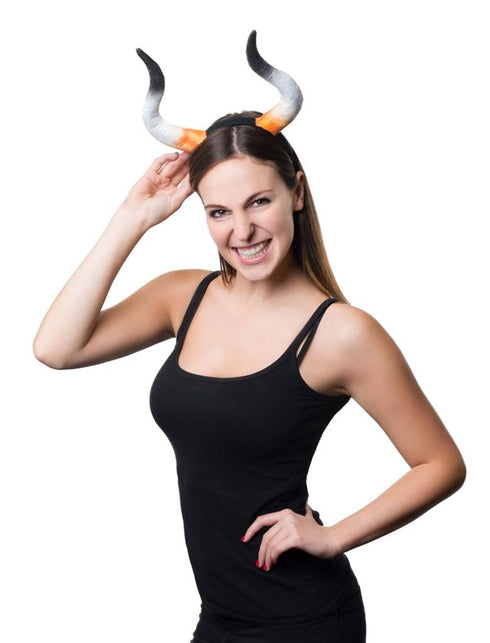 Funny Fashion Stieren hoorn op haarband