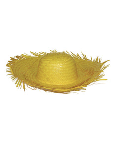 Funny Fashion Stro hoed Aloha geel