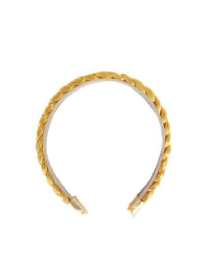 Funny Fashion Tiara met blonde vlecht