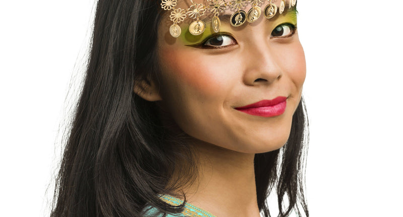 Funny Fashion Tiara Zigeunerin met muntjes