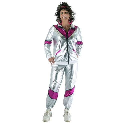 Funny Fashion Trainingspak Sophie zilver roze