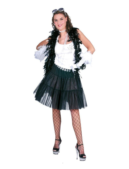 Funny Fashion Tule rok zwart stroken