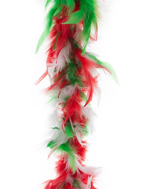 Funny Fashion Veren boa rood wit groen 45gram