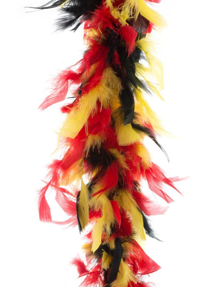 Funny Fashion Veren boa zwart geel rood 45gram