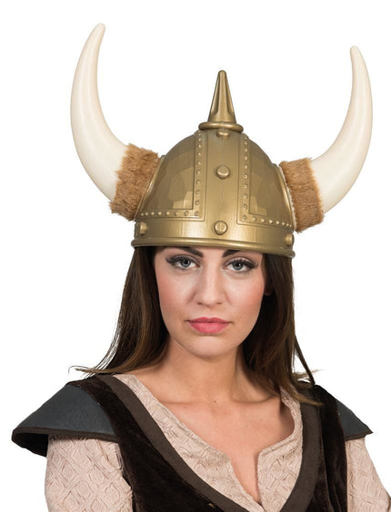 Funny Fashion Viking helm Alana met hoorns
