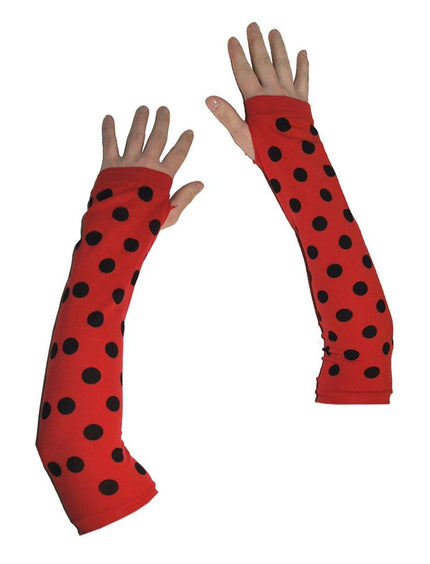 Funny Fashion Vingerloze handschoenen lieveheersbeestje