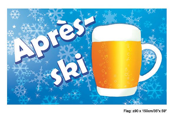 Funny Fashion Vlag Après-Ski