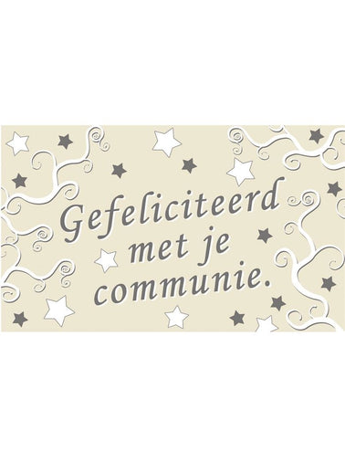 Funny Fashion Vlag Gefeliciteerd met je communie