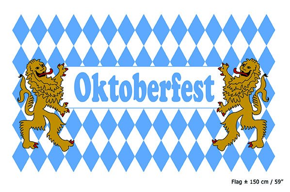 Funny Fashion Vlag Oktoberfest