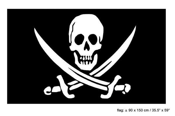 Funny Fashion Vlag piraat