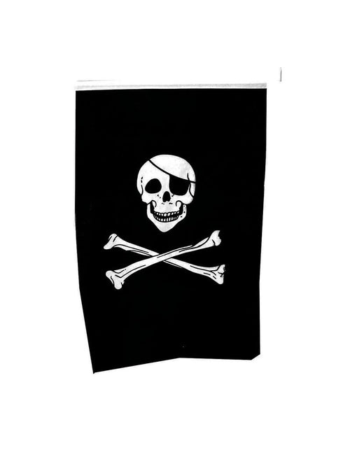 Funny Fashion Vlag piraat met doodskop en botten