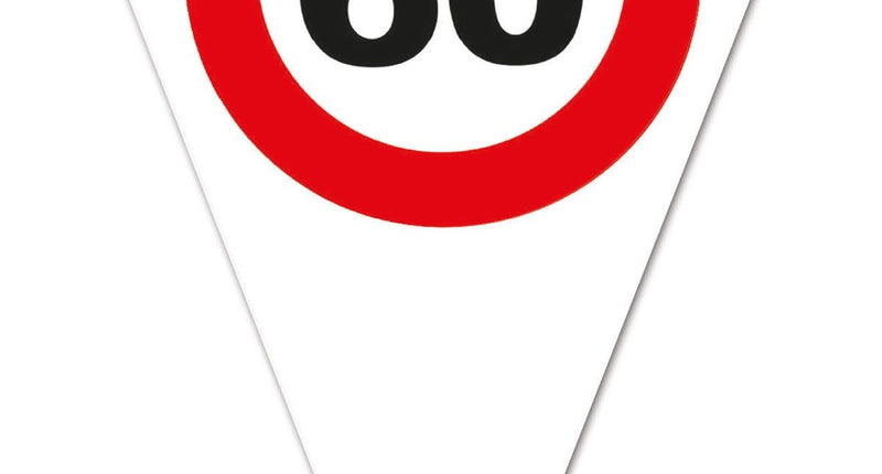 Funny Fashion Vlaggenlijn 60 jaar verkeersborden