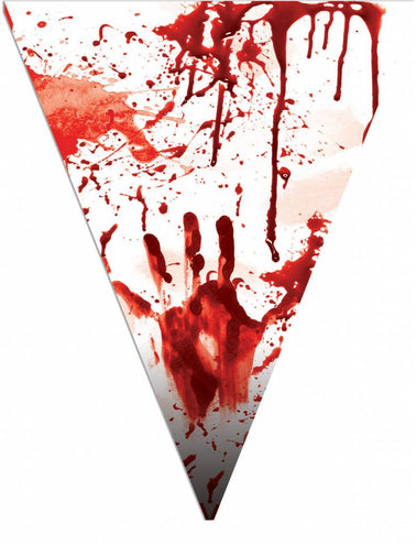 Funny Fashion Vlaggenlijn met nep bloedspetters