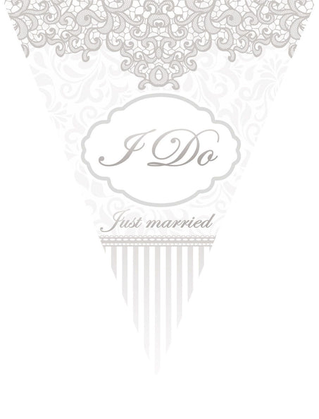 Funny Fashion Vlaggenlijn slinger Just married 5mtr.