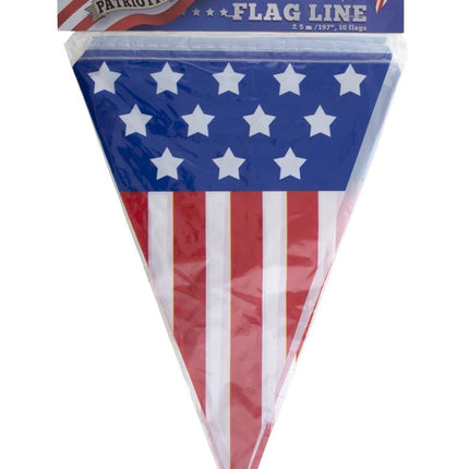 Funny Fashion Vlaggenlijn  USA 5mtr.