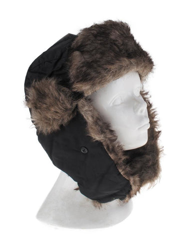 Funny Fashion Vliegenier muts met nep bont