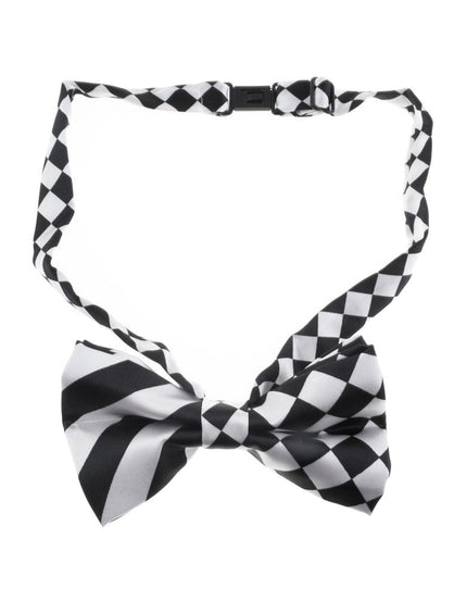 Funny Fashion Vlinderdas zwart wit