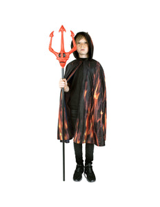 Funny Fashion Vurige demonen cape kind