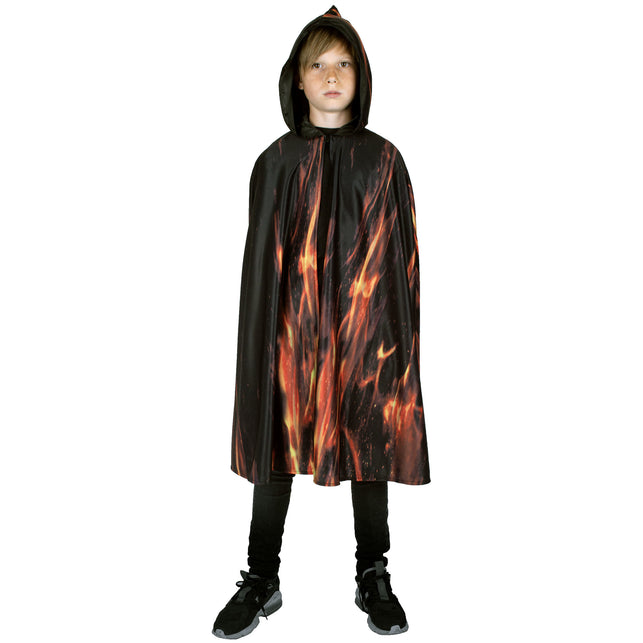 Funny Fashion Vurige demonen cape kind