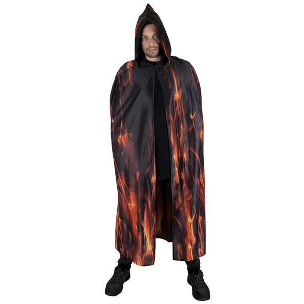 Funny Fashion Vurige demonen cape volwassenen
