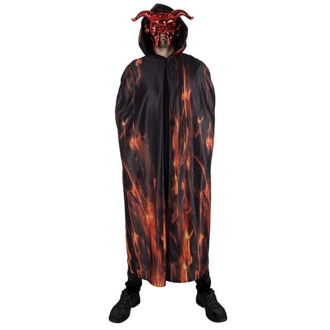 Funny Fashion Vurige demonen cape volwassenen