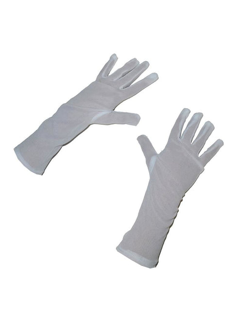Funny Fashion Witte handschoenen 33cm