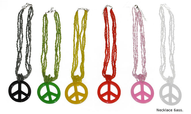 Funny Fashion Witte hippie ketting